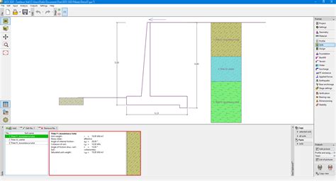 Soils Program Cantilever Wall Online Help Geo