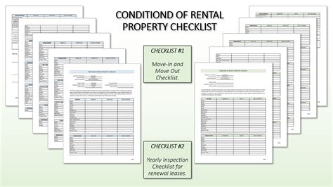 Condition Of Rental Property Checklist Etsy