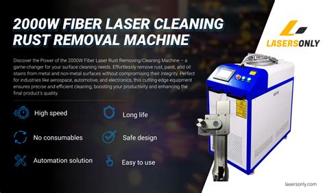 2000w Fiber Laser Rust Removal Cleaning Machine Lasers Only