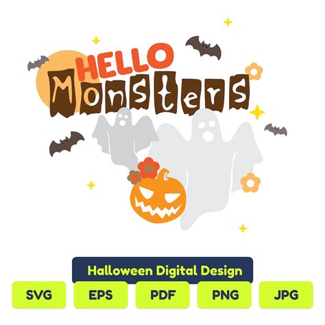 Halloween SVG Printable Halloween Design Digital Halloween - Etsy