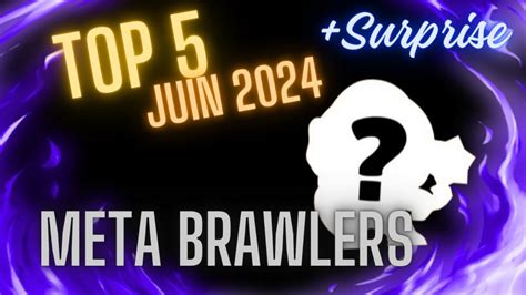 TOP 5 des meilleurs BRAWLERS de la méta ACTUELLE de JUIN YouTube