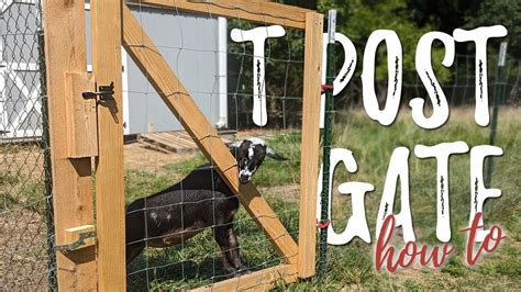 How To Install A DIY T Post Gate YouTube