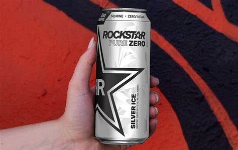 Rockstar Pure Zero 16oz Energy Drink 12 Pack In Silver Ice Savings