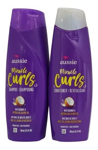 Kit Aussie Miracle Curls Shampoo 360ml Condicionador 360ml Mercadolivre