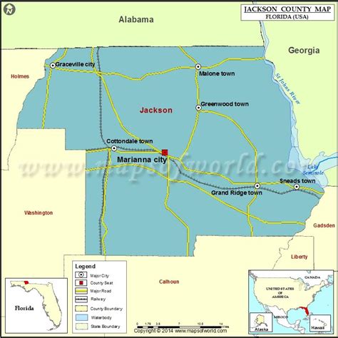 Jackson county map florida – Artofit