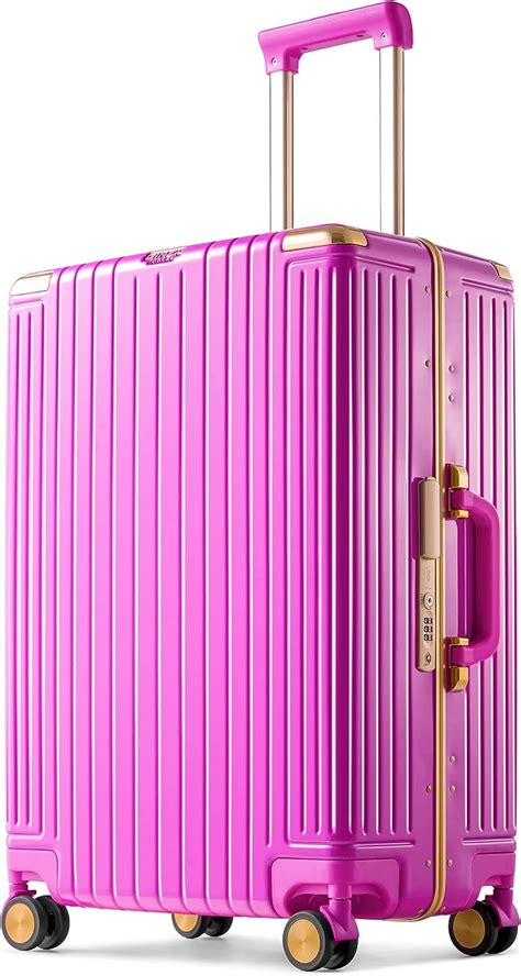 Amazon Ginzatravel Aluminum Frame Pc Suitcase Bright Color