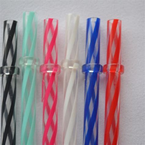 12 Reusable 11 Inch Clear Swirly Straws Bpa Free Etsy