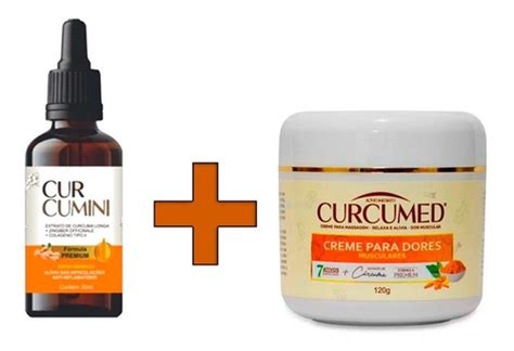 Curcumini Gotas Artrite Artrose Creme Cúrcuma Para Dores