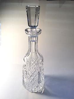 Vintage S Waterford Crystal Wine Decanter Hard To Find Pattern With