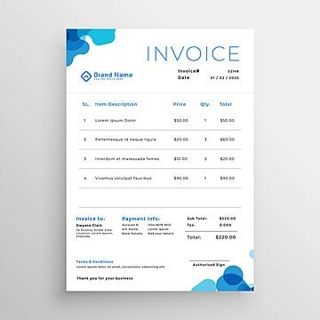sales invoice design png transparent images   vector