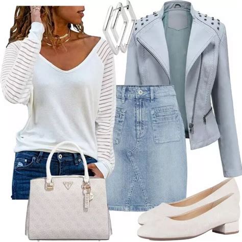 Trendiger Look F R Den Fr Hling Auf Outfitsdamen De Fr Hlings Outfits