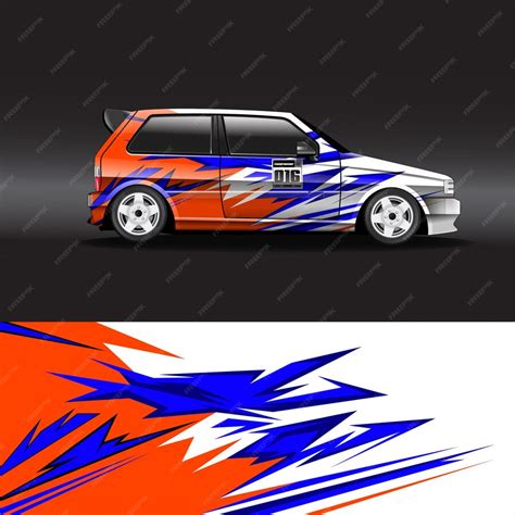 Premium Vector | Drift car racing vector template editable