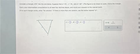 Solved Consider A Triangle ABC Like The One Below Suppose Chegg