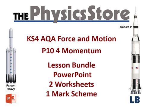 Ks4 Gcse Physics Aqa P10 4 Momentum Lesson Bundle Teaching Resources