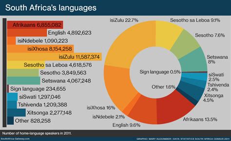 South Africa Language Map - Damita Olivie