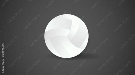 Volleyball icon symbol vector, Line drawing of a volleyball ball ...