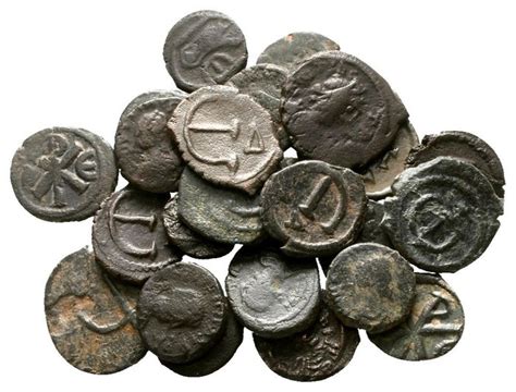 Byzantine Empire Lot Of 25 Byzantine Bronze Coins Mainly Catawiki