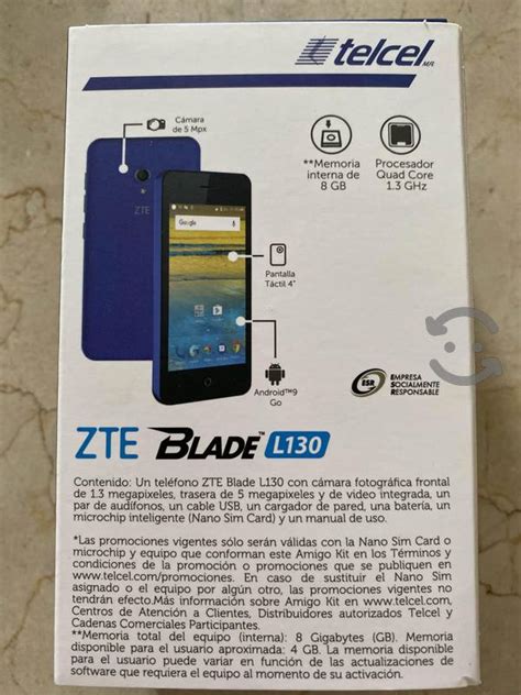 ZTE 3 G BLADE L130 AZUL KIT ESMART