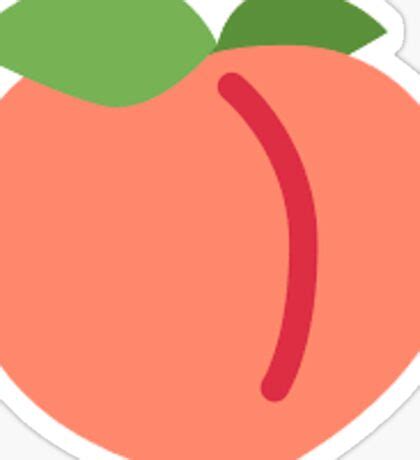 Peach Emoji: Stickers | Redbubble