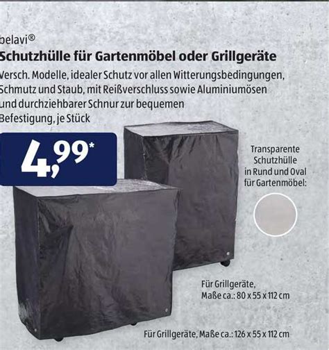 Belavi Schutzhülle Für Gartenmöbel Oder Grillgeräte Angebot bei ALDI