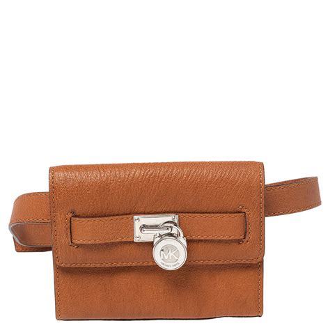 Michael Michael Kors Tan Leather Hamilton Belt Bag Michael Michael Kors