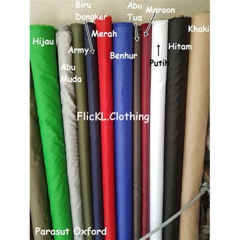 Jual Bahan Kain Parasut Oxford Parasit Waterproof Anti Air Serat Bintik