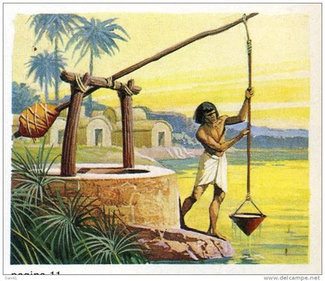 No Shaduf O Ponto De Apoio Está Localizado Na - Ancient Egyptian Shaduf