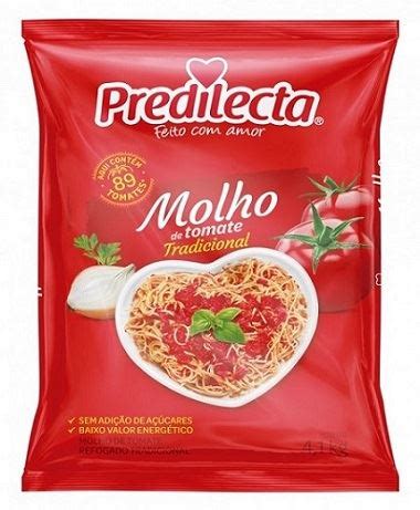 MOLHO DE TOMATE PREDILECTA BAG 4 1KG TRADICIONAL Wilso Distribuidor