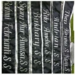 Jual Slempang Wisuda Bordir Slempang Wisuda Satin Sash Graduation