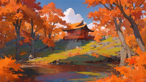 Autumn Scenery by TheMedievalBard on DeviantArt