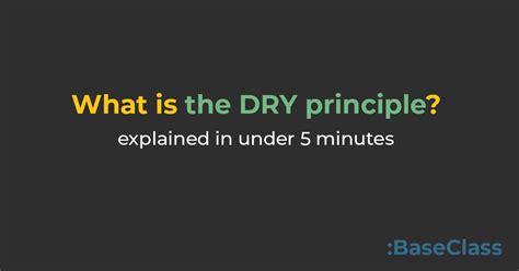 What is the DRY principle?