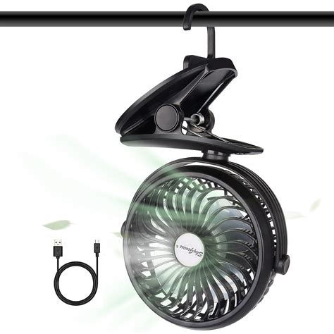 Skygenius Portable Clip On Fan Battery Operated Fan With Hanging Hook