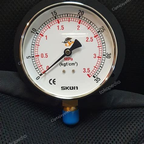 Jual Pressure Gauge Skon 4 Inch Raket 35 Kg 3 5 Mpa Jakarta Barat