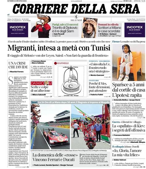 Dopo Lo Sciopero Oggi Torna In Edicola Il Corriere Della Sera Ma Si