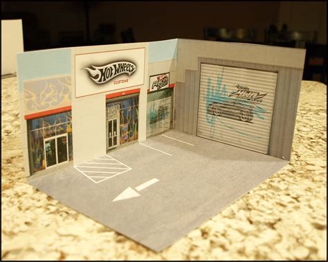 Papercraft Hot Wheels Diorama Diorama Papercraft Hot Wheels Esc Hot