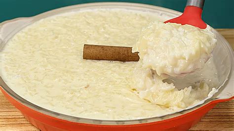 Receita de Arroz Doce Cremoso Chá Para Dois Receitas