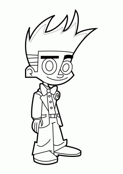 Johnny Test Cartoon Coloring Pages Clip Art Library