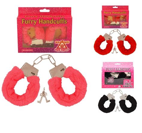 Furry Fluffy Handcuffs Fancy Dress Hen Night Stag Party Role Play Toy