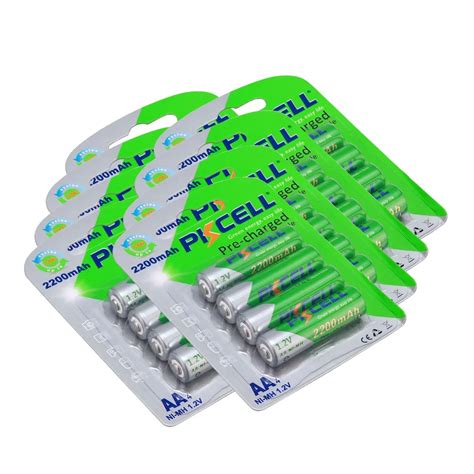 pcs ni mh  pre charged bateria aa nimh  mah rechargeable