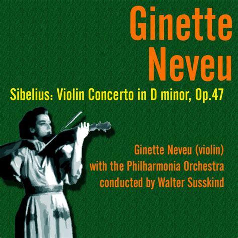 Sibelius Violin Concerto In D Minor Op Album By Ginette