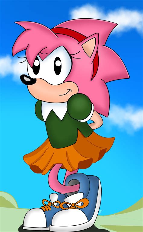 Amy Rose Classic By Darthlord1997 On Deviantart