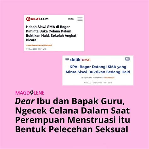 Magdalene Id Dear Ibu Dan Bapak Guru Ngecek Celana Dalam Saat