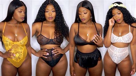 Sexy Confident Lingerie Thick Girl Try On Haul Ft Fashion Nova YouTube