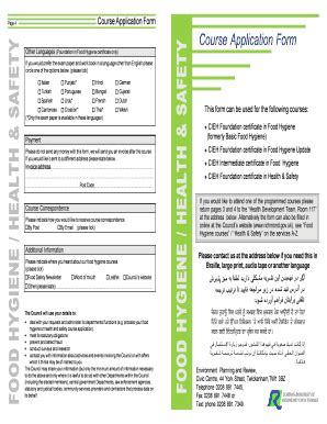 Fillable Online Richmond Gov Food Hygiene Health Safety Course