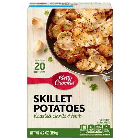 Betty Crocker Roasted Garlic And Herb Crispy Skillet Potatoes Shop Pantry Meals At H E B