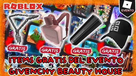 COMO CONSEGUIR TODOS LOS ITEMS DEL EVENTO GIVENCHY BEAUTY HOUSE ROBLOX