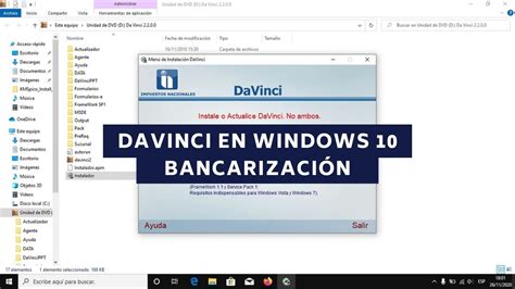 CÓMO INSTALAR DAVINCI EN WINDOWS 10 MÒDULO BANCARIZACIÓN FUNCIONA