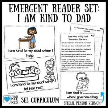 Father S Day Kindness Emergent Reader Set For Social Emotional Learning