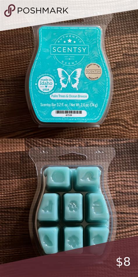 New Scentsy Wax Bar Palm Trees And Ocean Breeze In 2022 Scentsy Wax Bars Scentsy Bars Scentsy