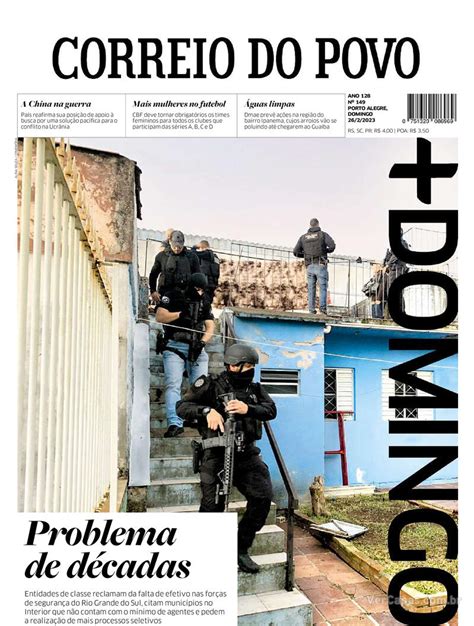 Capa Correio Do Povo Quarta 1 De Junho De 2022